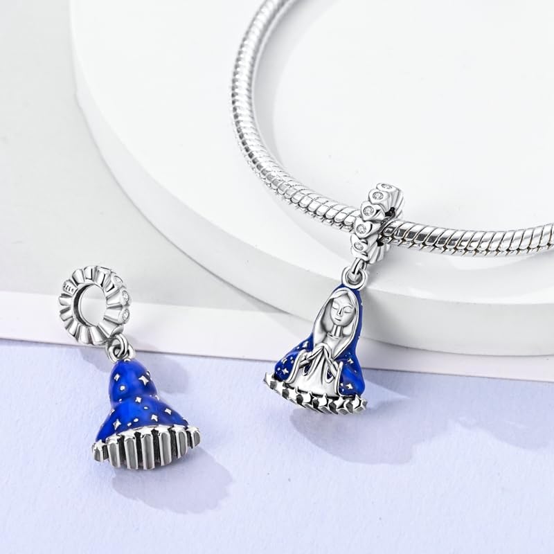 MULA 925 Sterling Silver Charms for Bracelets and Necklaces Family Letters Dangle Pendants Airplane Travel Beads Family Tree Jewelry Charms for Women - Image 2